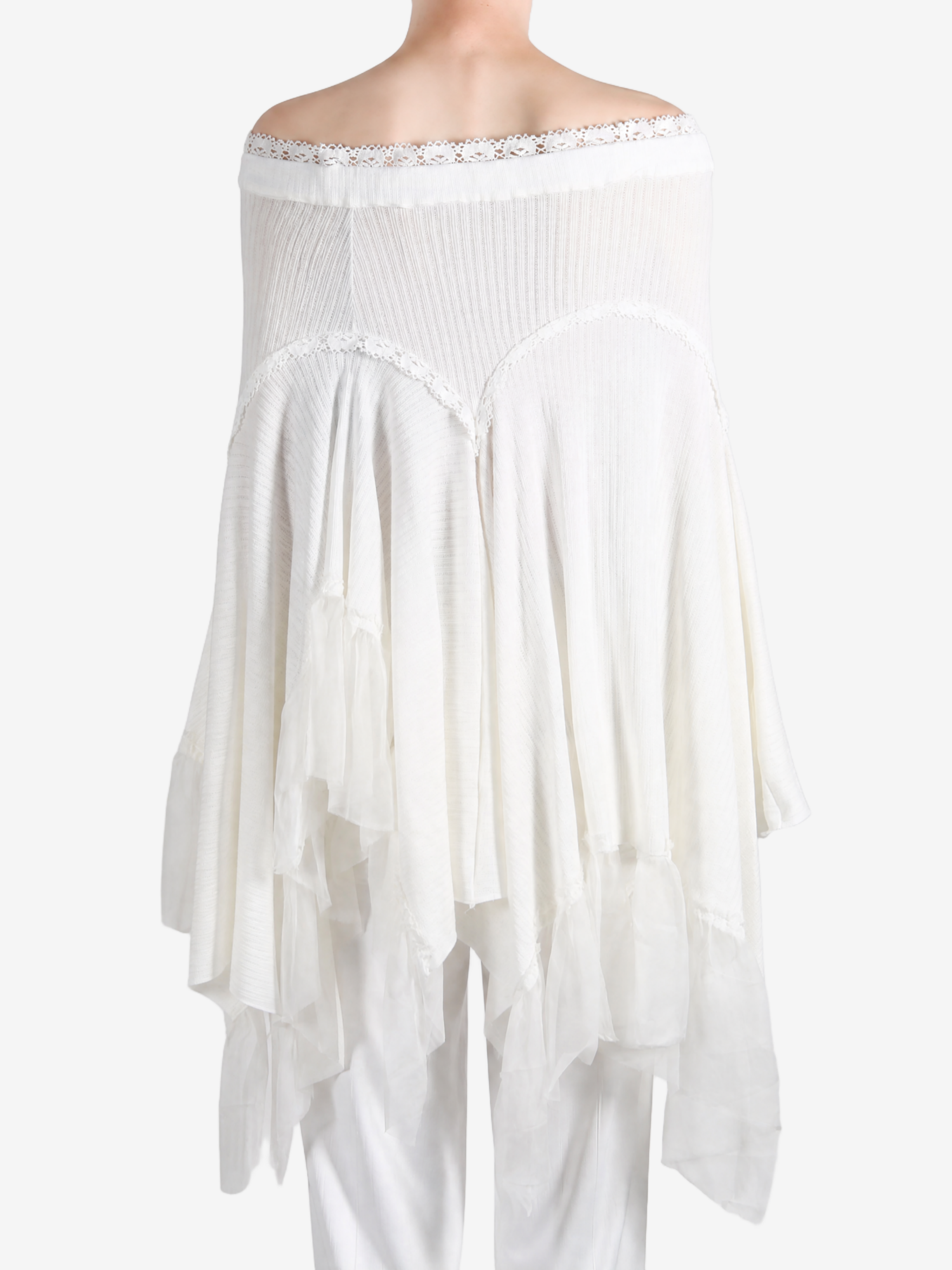 White skirt, front view