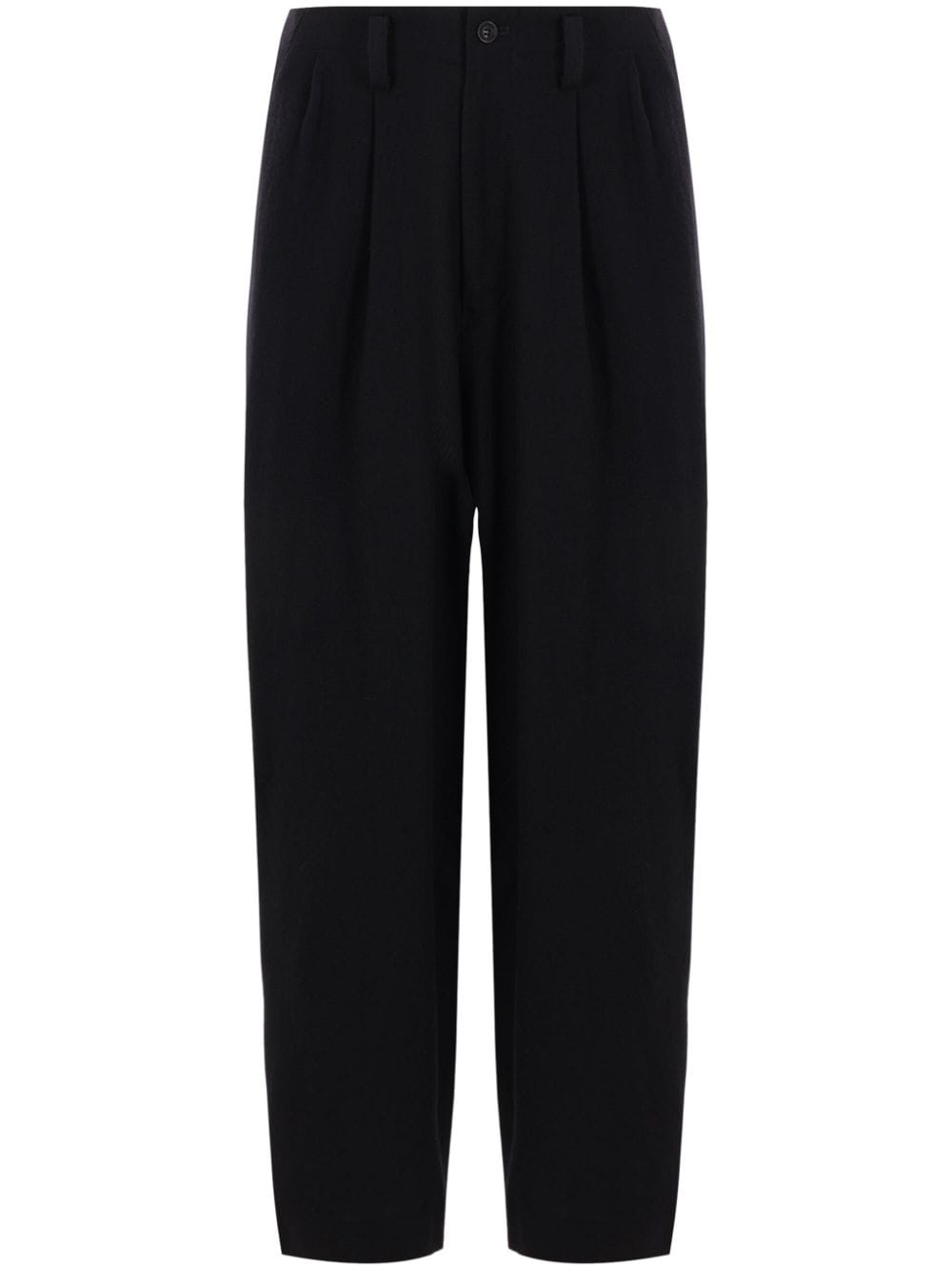 Y'S - Women Wool Double Tuck Wide Pants