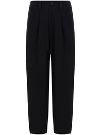 Y'S - Women Wool Double Tuck Wide Pants