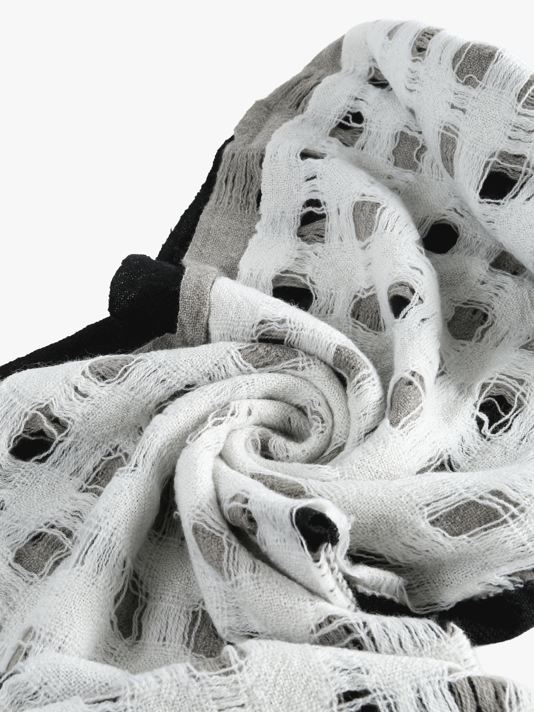 Black scarf, front view
