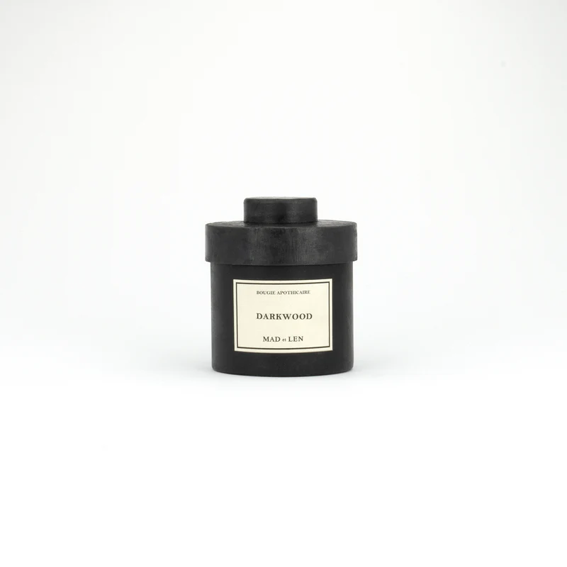 MAD ET LEN - Bougie Apothicaire Petite Darkwood Candle 300g