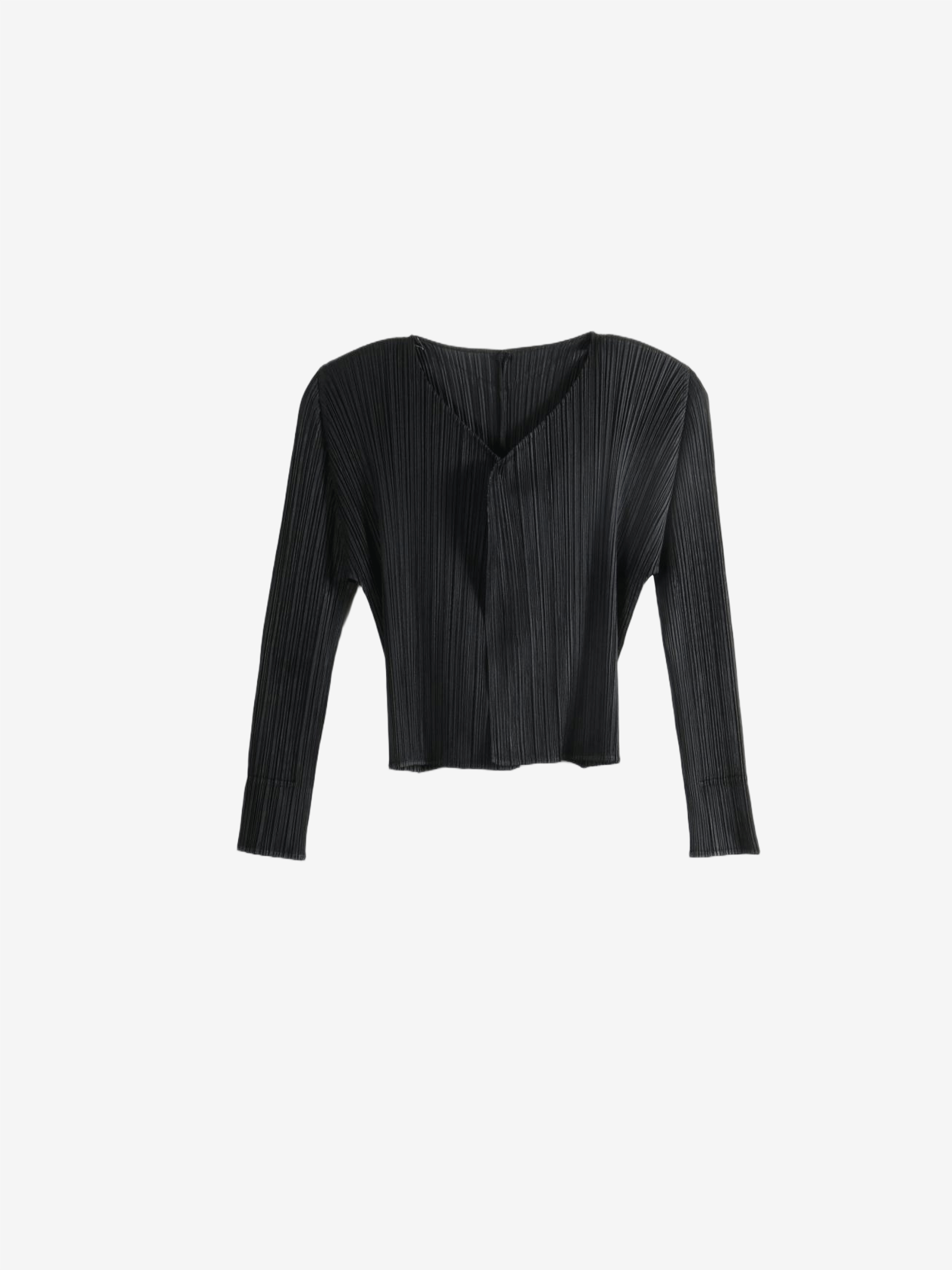 Black knitwear, front view