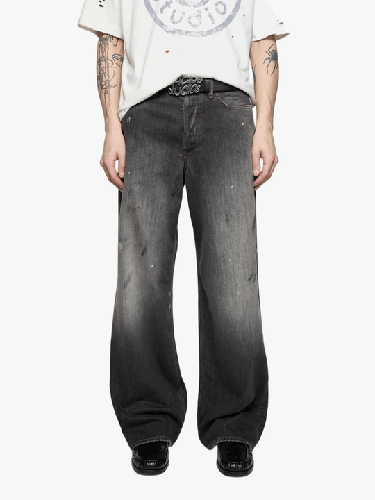 Black jeans, full body view