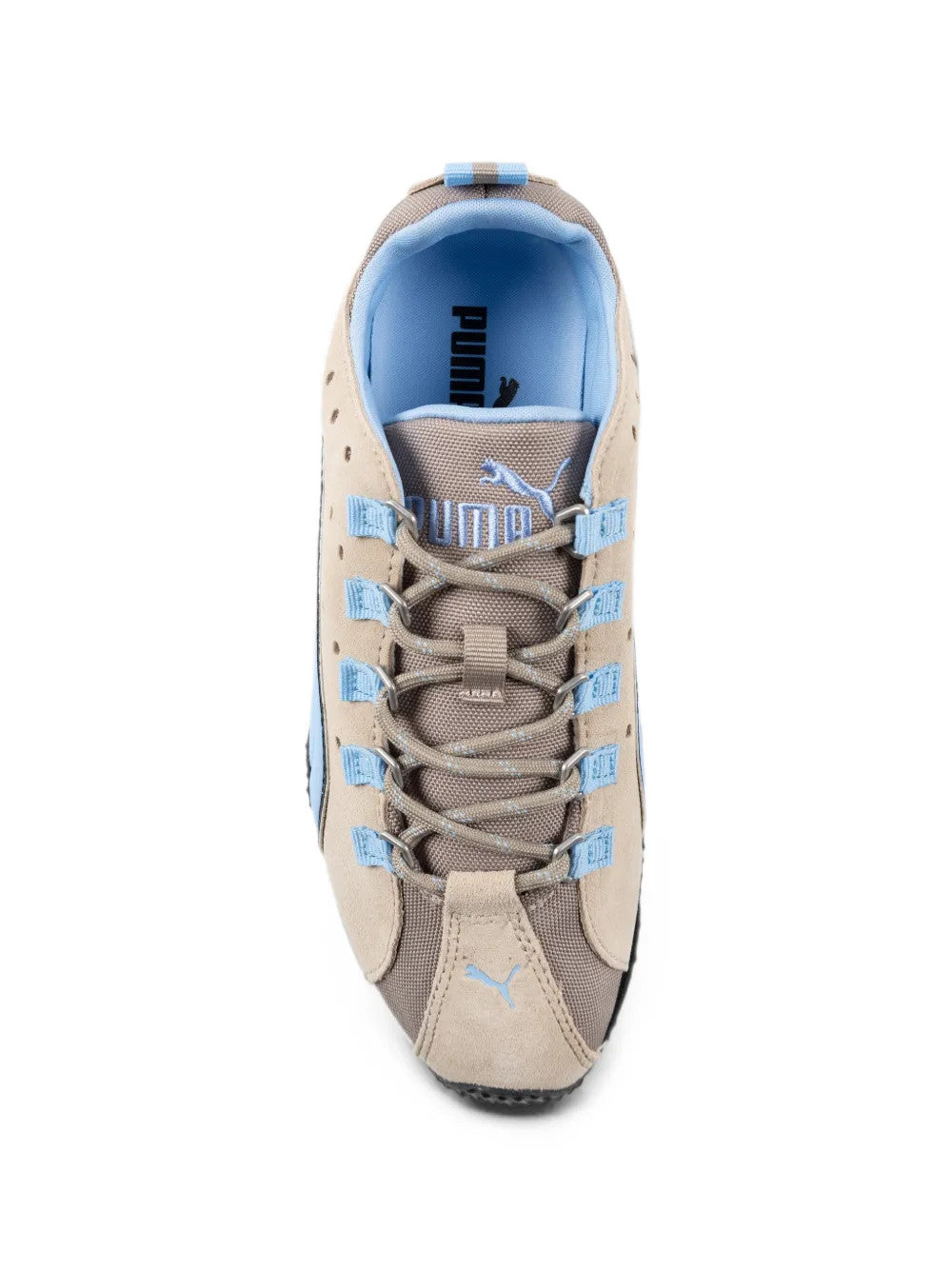 Tan shoes, front view