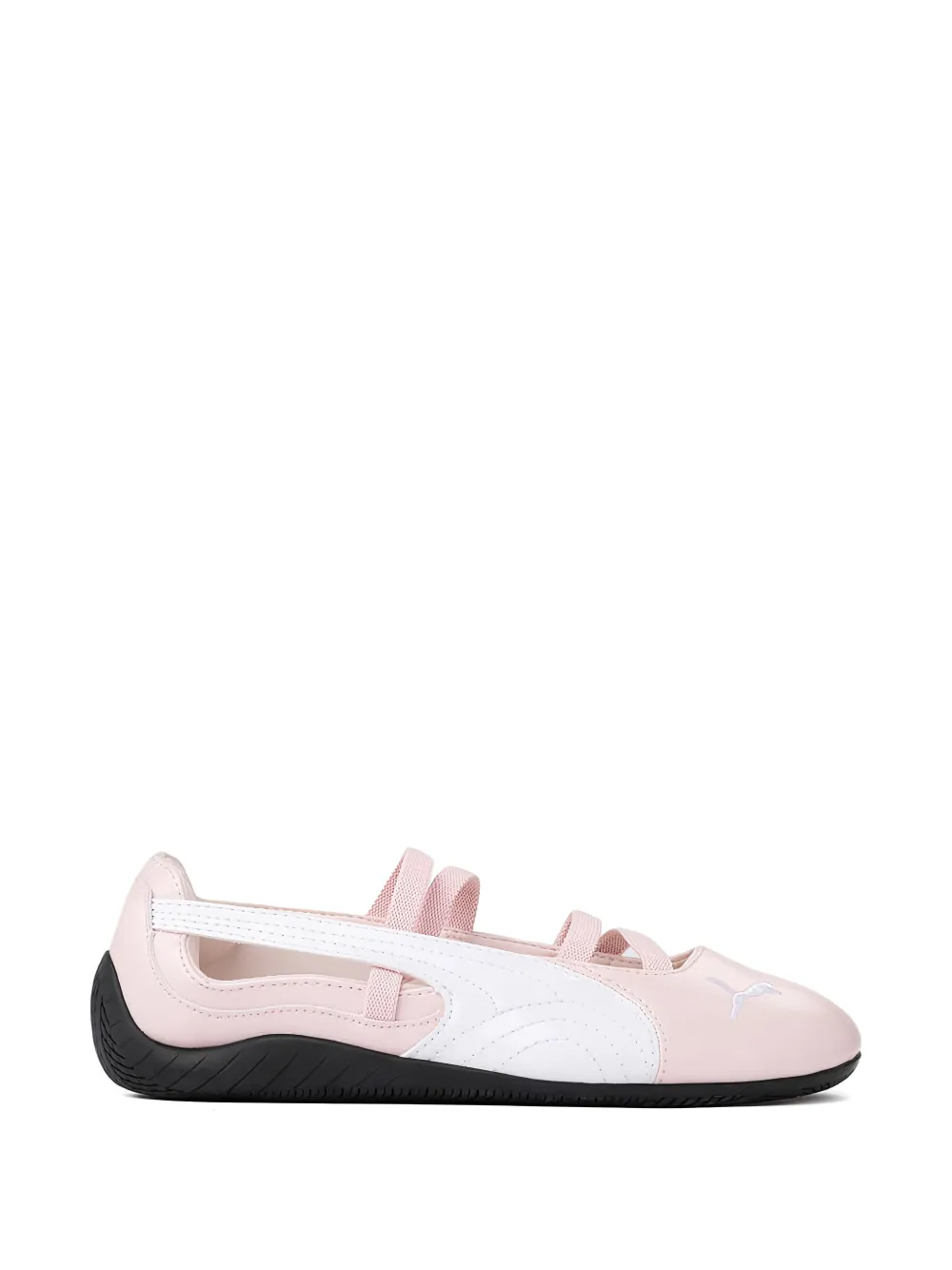Pink flats, front view
