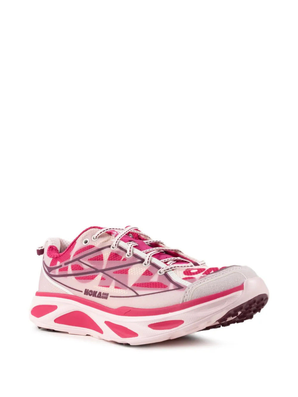 Pink shoes, front view