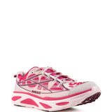Pink shoes, front view