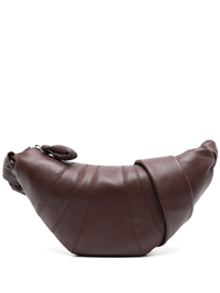 Brown croissant bag, front view