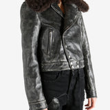 Black jacket,full body view