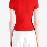 ALEXANDER WANG - Women Jacquard Logo Short Sleeve Crewneck Top