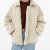 AURALEE - Women Merino Mouton Zip Blouson