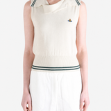 Tan top worn by a person, showing the top fit