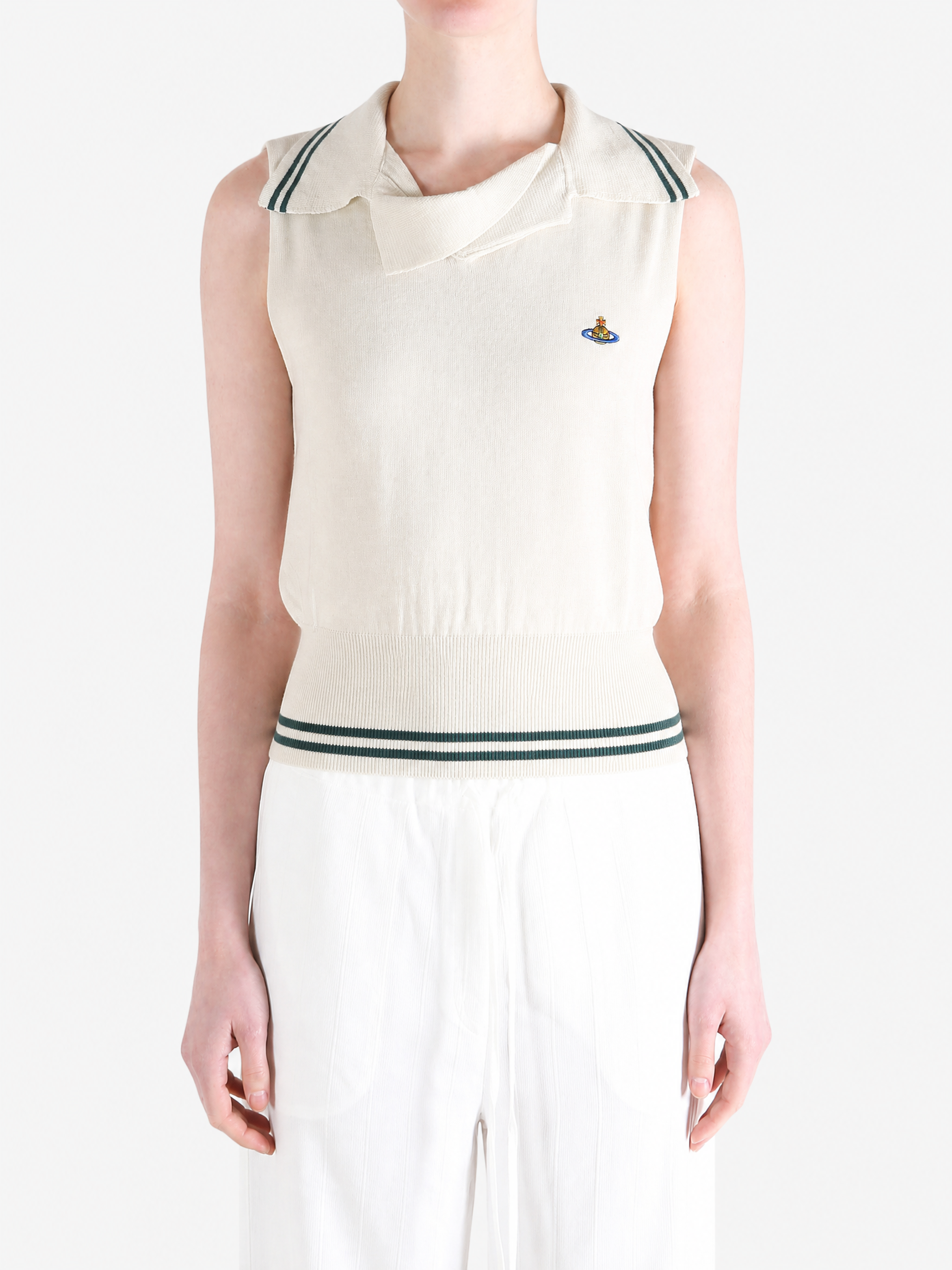 Tan top worn by a person, showing the top fit