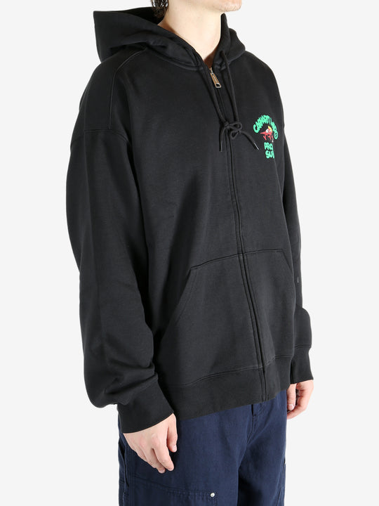 Black jacket worn by a person, showing the jacket's fit