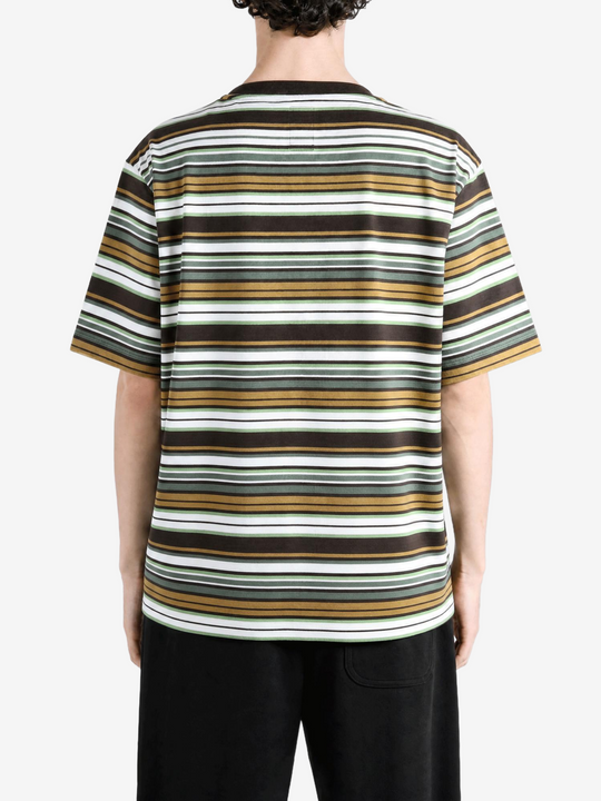 Green t-shirt, full body view