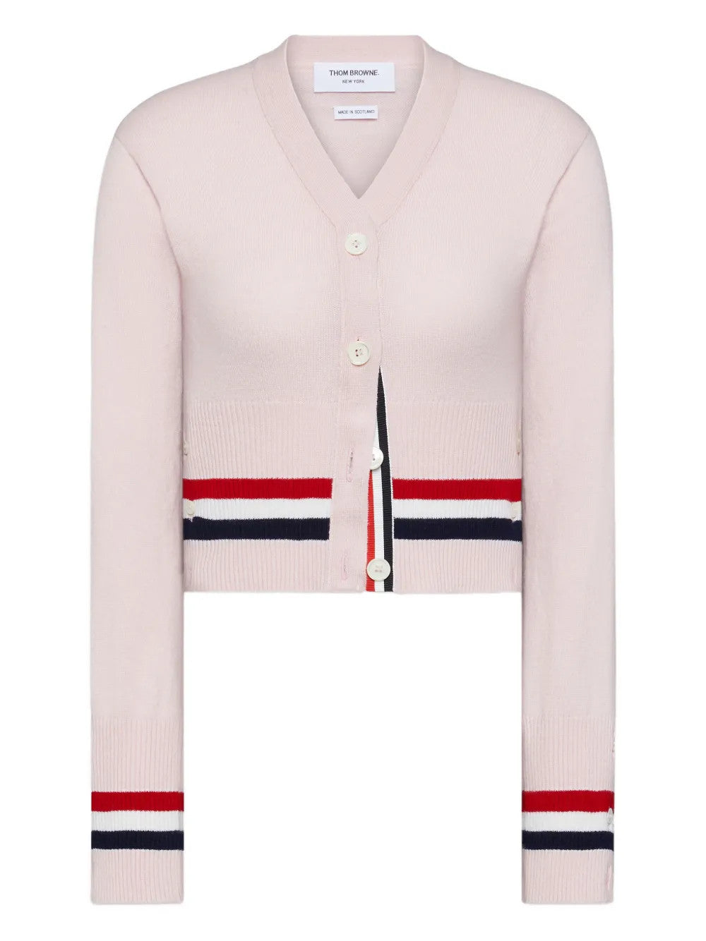 Pink knitwear, front view