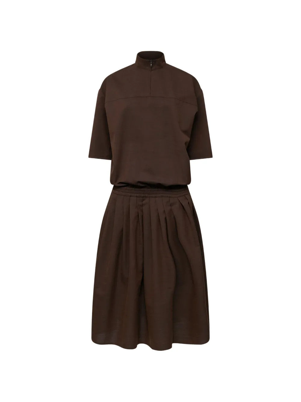 Brown dress, front view