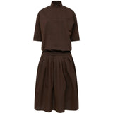 Brown dress, front view