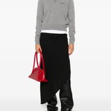 grey shirt, full body view