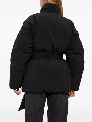 ALEXANDER WANG - Women Dome Silicone Patch And Self Belt Puffer Coat