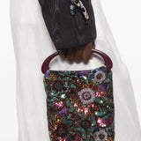 Purple bag, front view