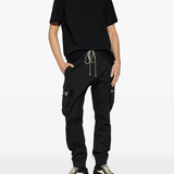 black t-shirts, full body view