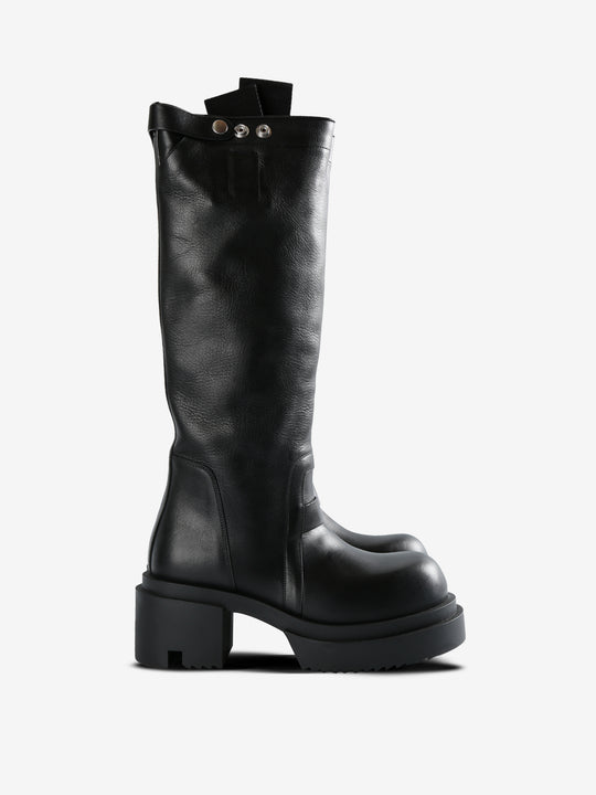 Black high boots, side view