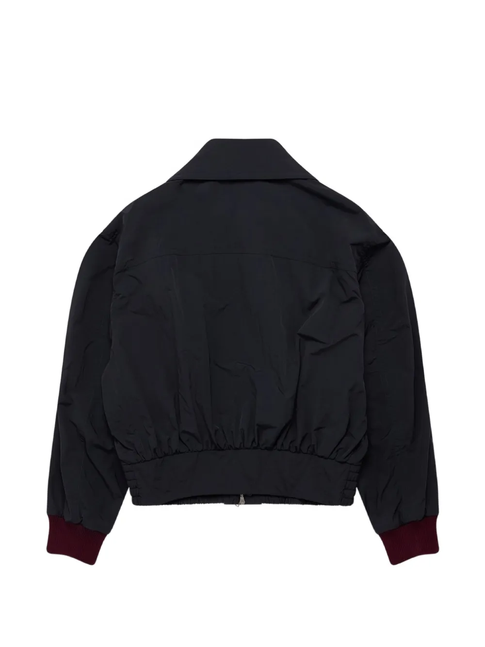 Black jacket, back view