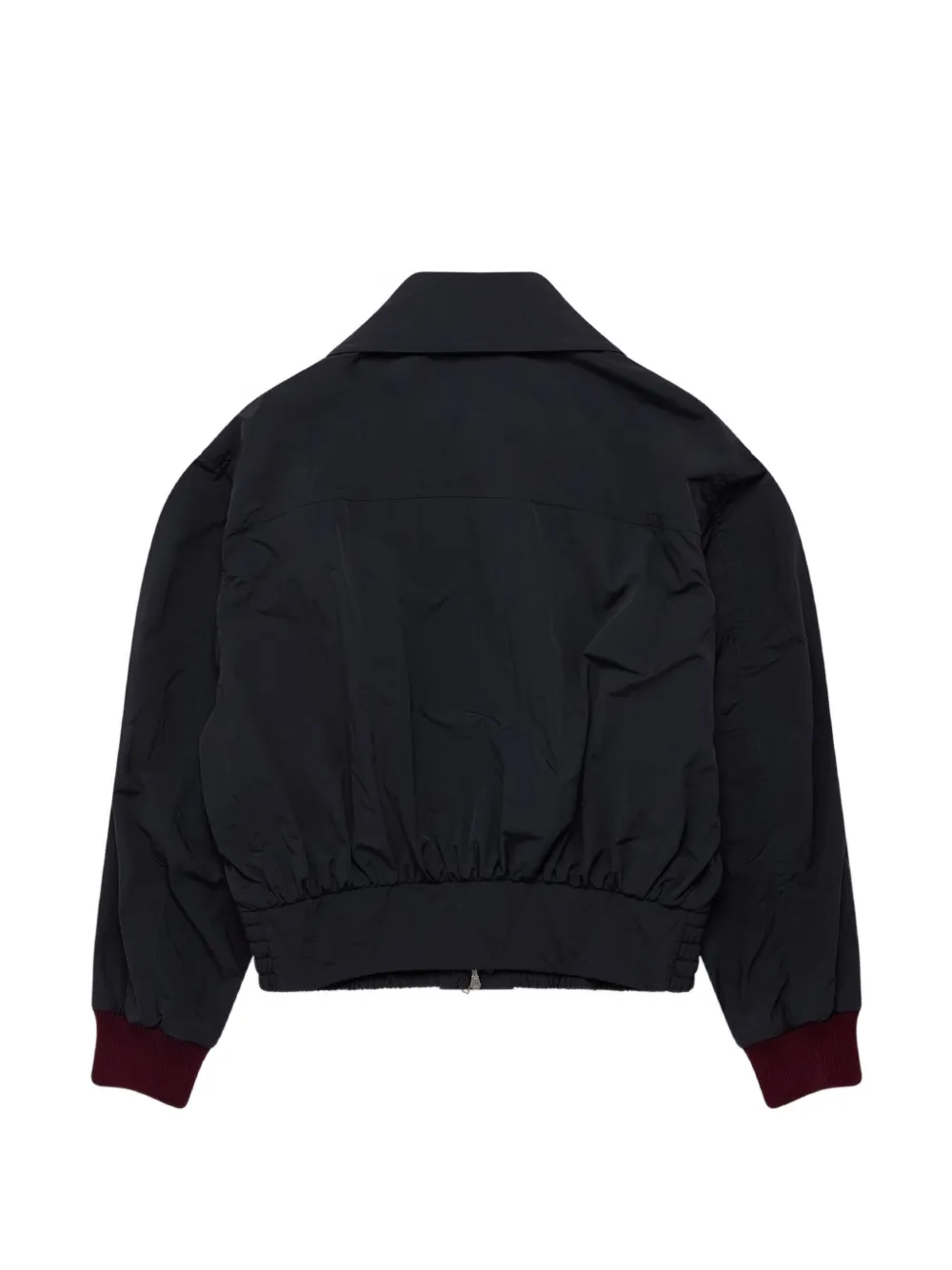 Black jacket, back view