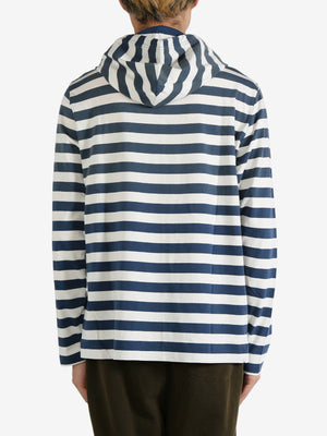 POLO RALPH LAUREN - Men Striped Big Pony Hooded T-Shirt