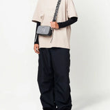 Black accessories, full body view