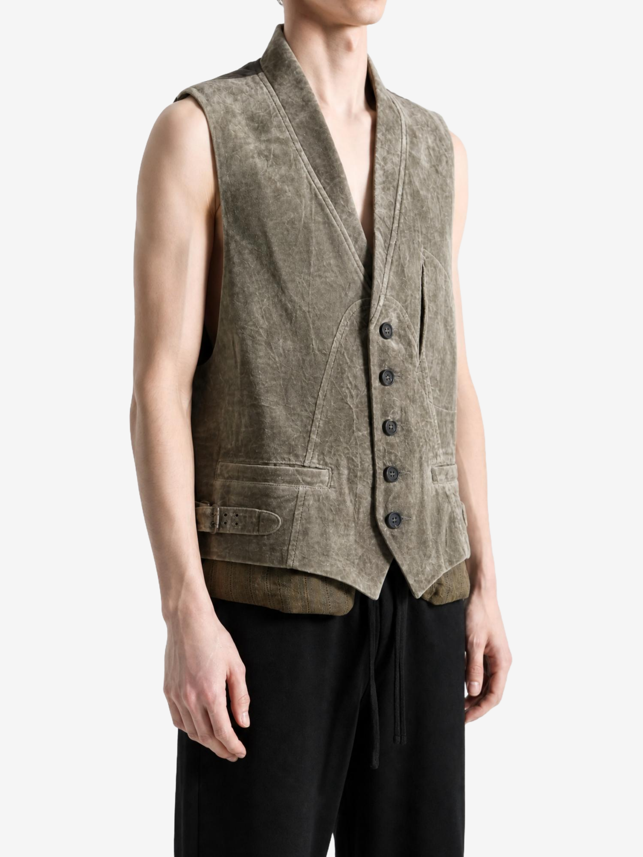 Green jacket, front view