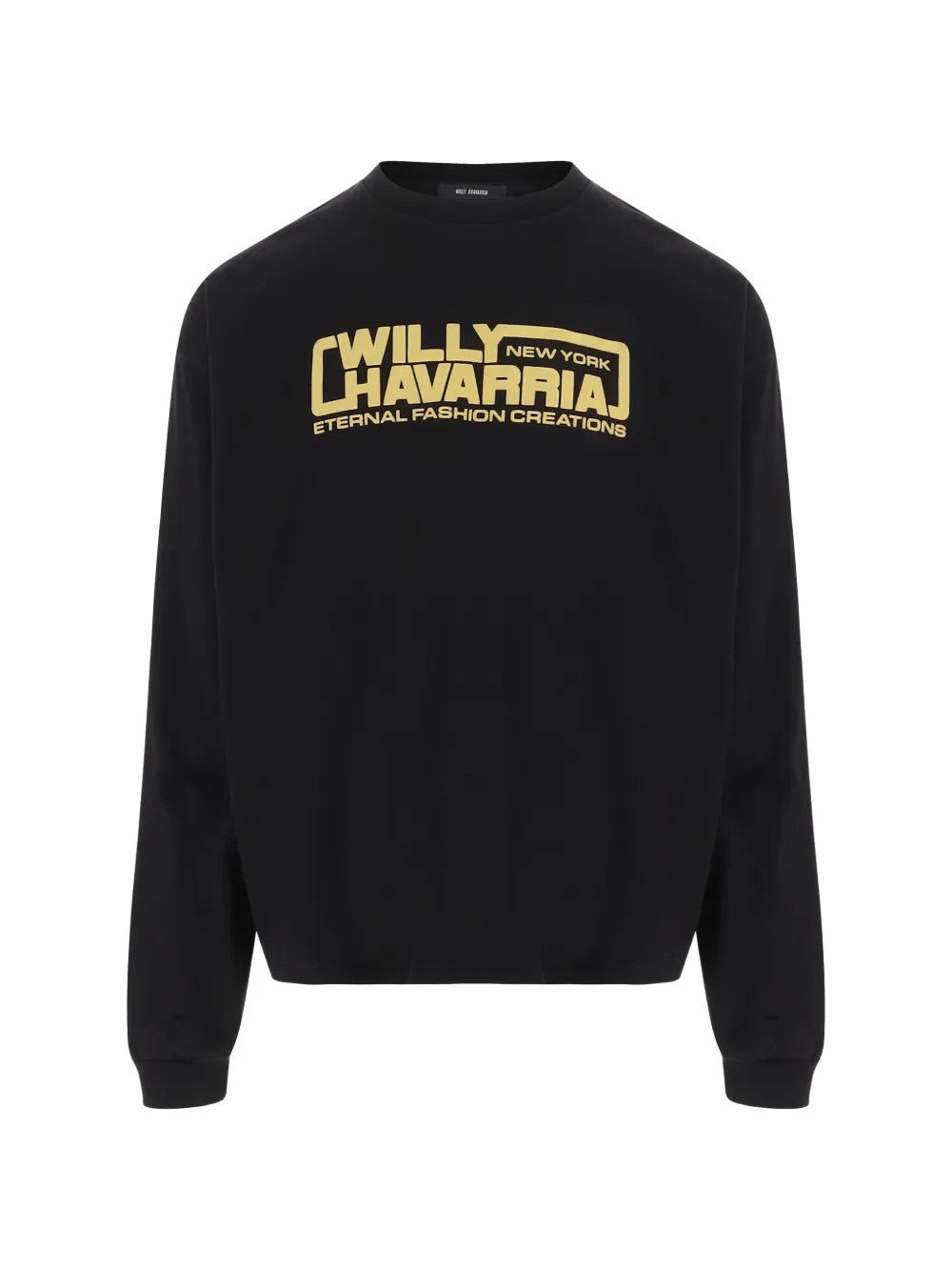 Black t-shirt, front view