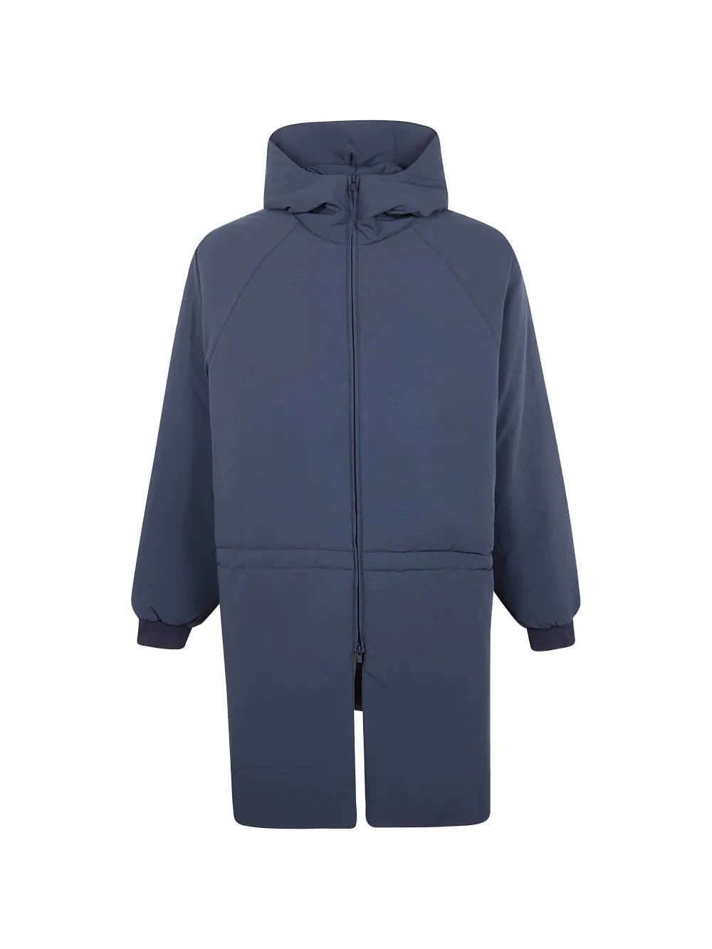 Blue jacket, front view