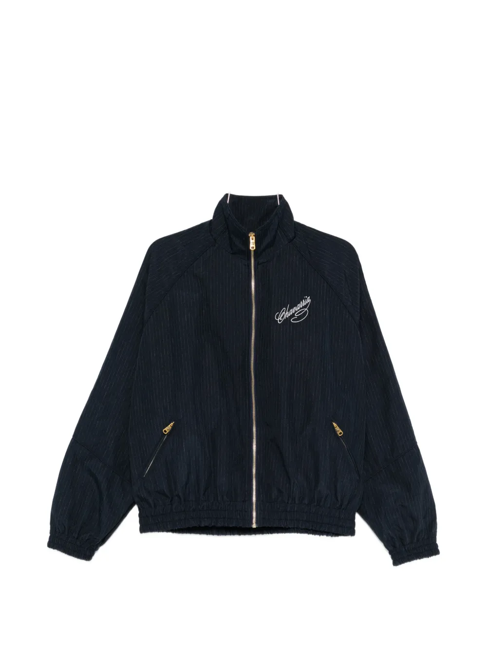 Blue jacket, front view