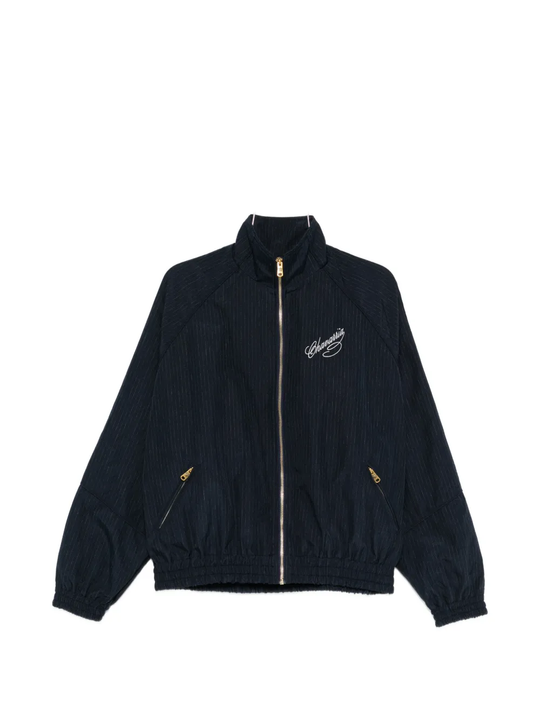 Blue jacket, front view