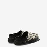 Black shoes,back view