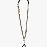 Black accessories, front view