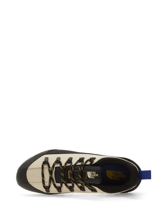 Tan shoes, front view