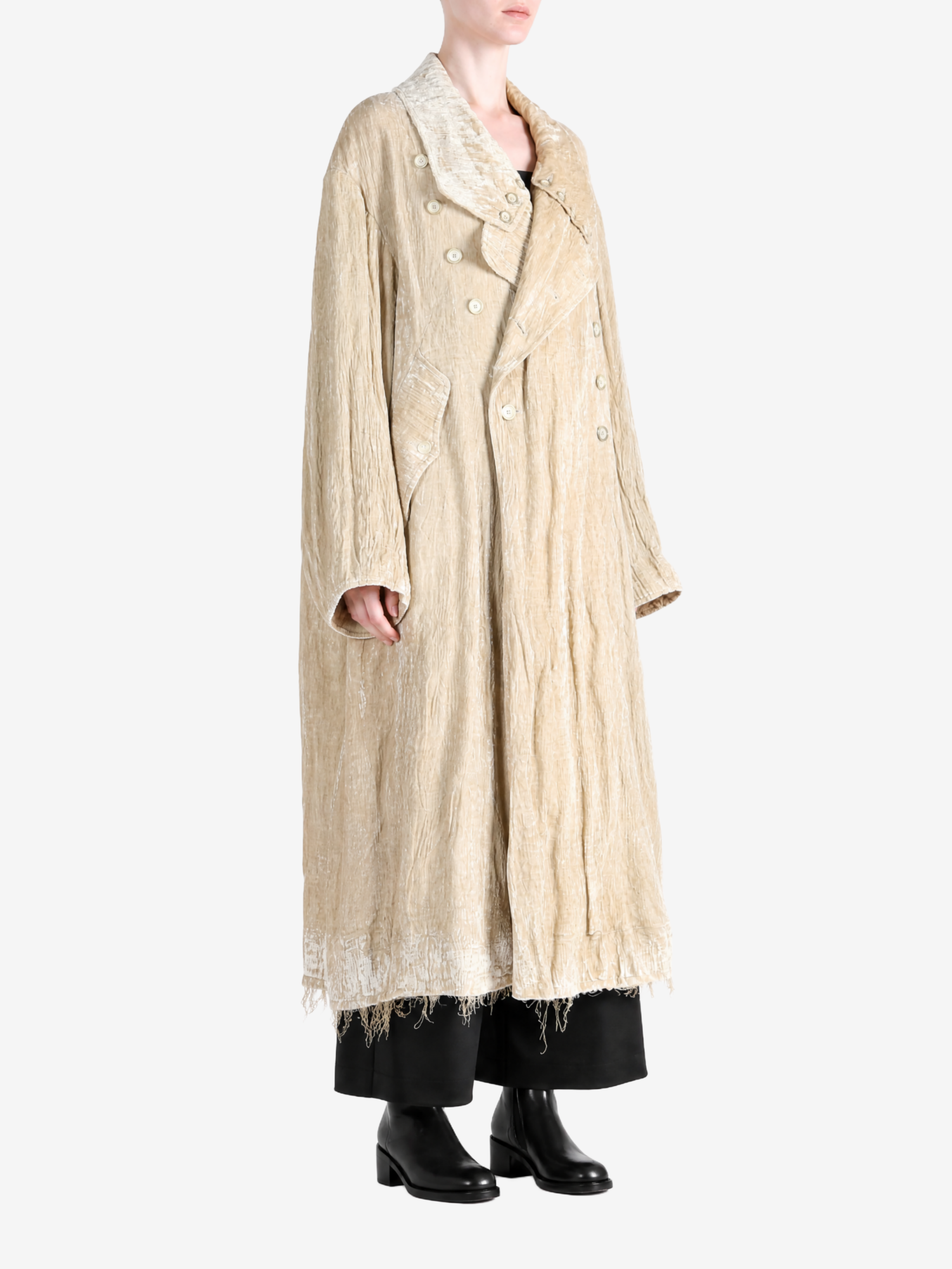 Tan jacket, front view
