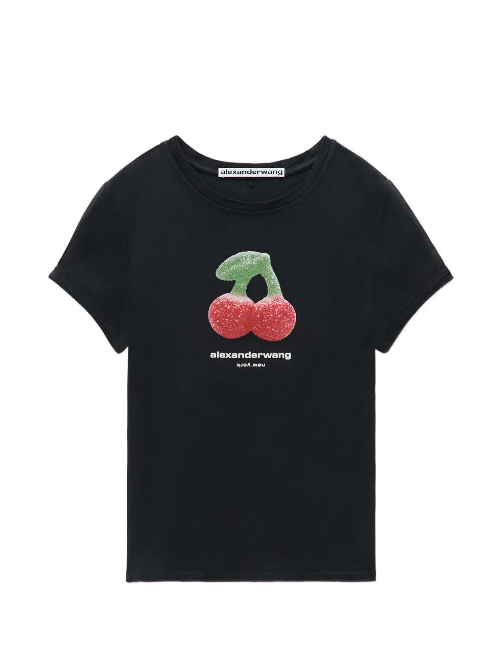 Black t-shirt, front view