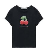 Black t-shirt, front view