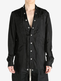 RICK OWENS - Men Cupro Larry Fogpocket Shirt