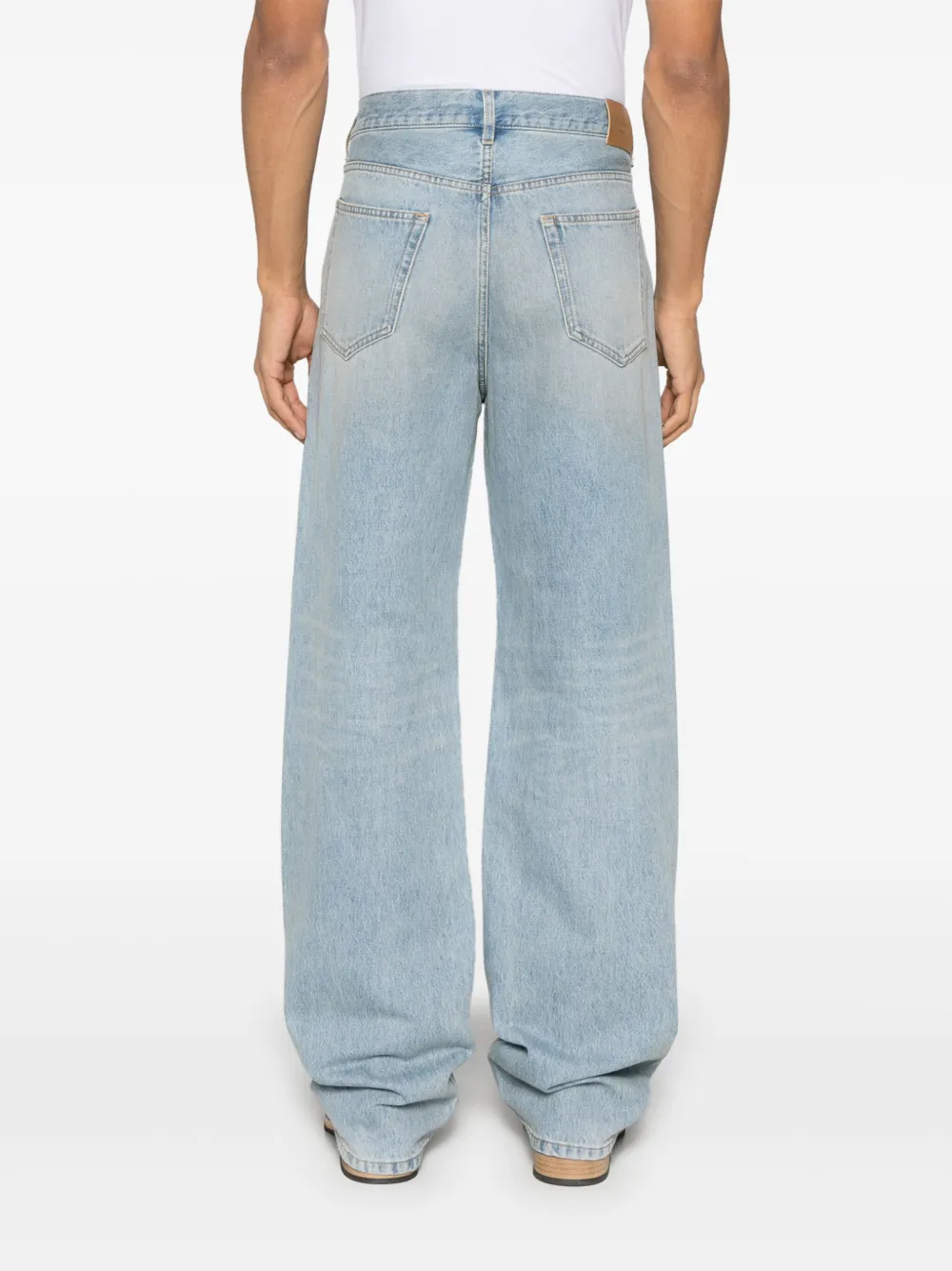 デニム・ジーパン Saint Laurent Straight Baggy Jeans SAINT LAURENT - Men Mid Straight Baggy Jeans – Atelier New York