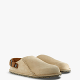 Tan sandals, front view