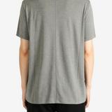 Grey t-shirt, full body view
