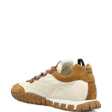 Tan shoes, side view