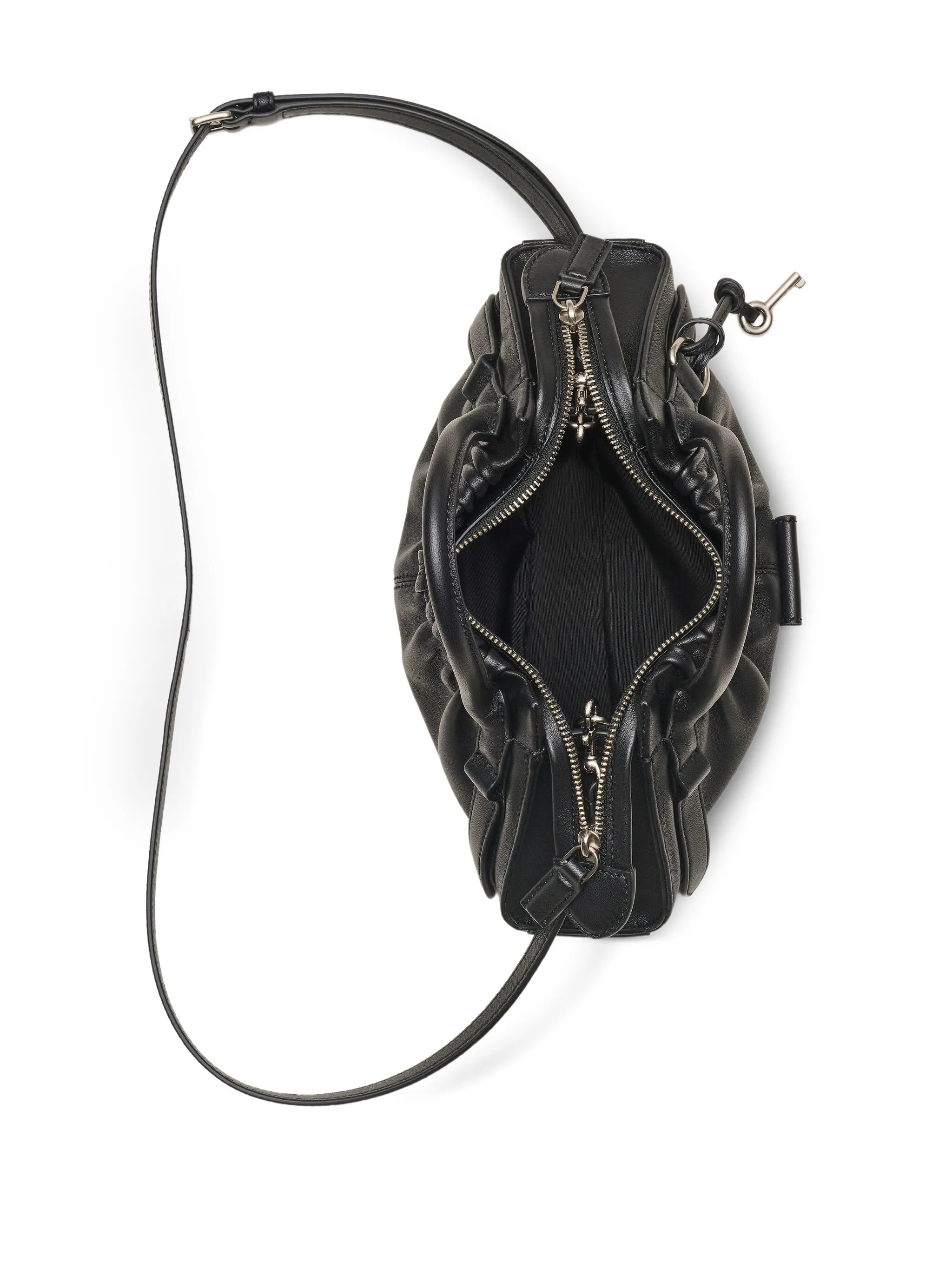 black bag, inside view