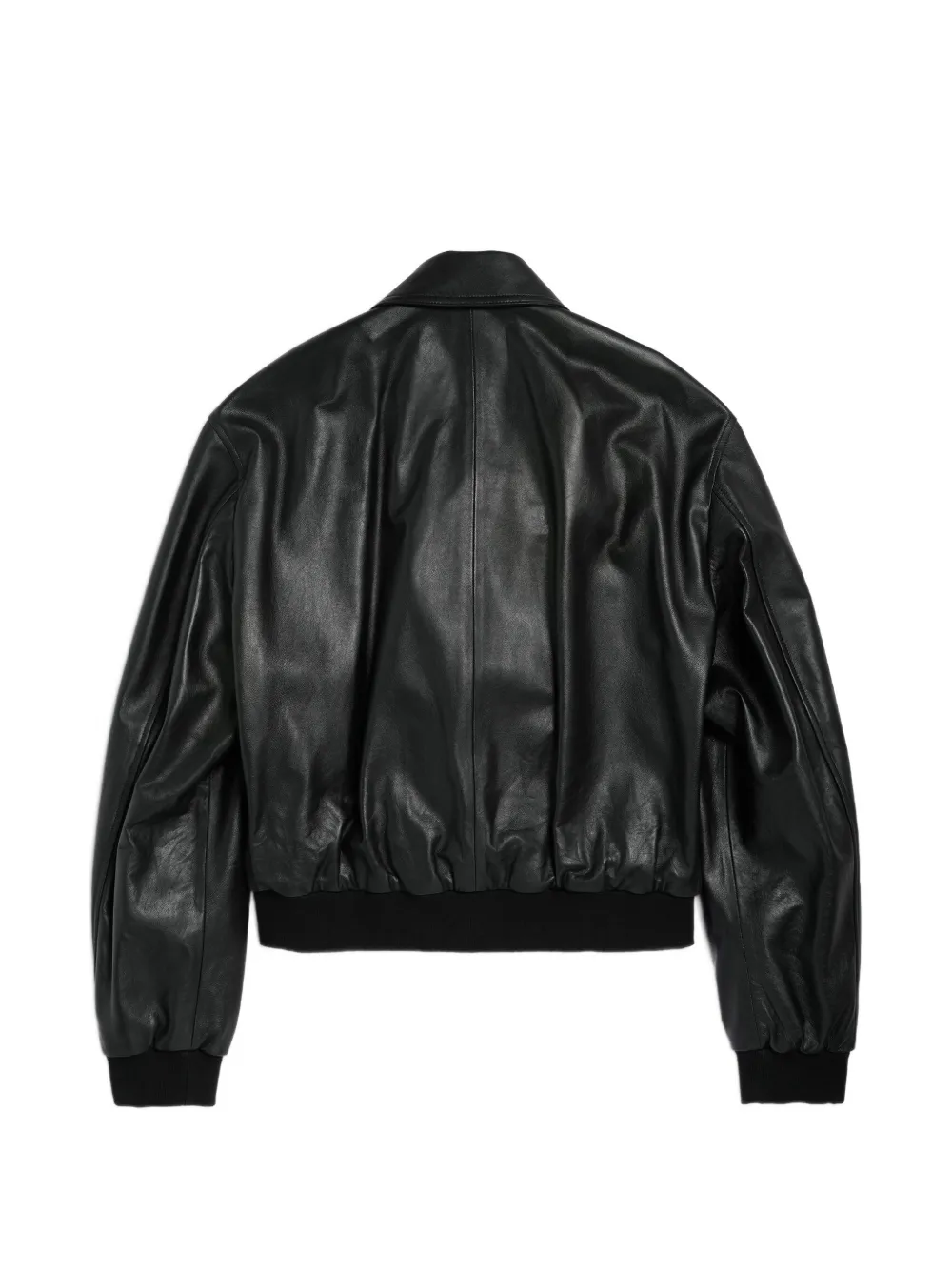 Black jacket, back view