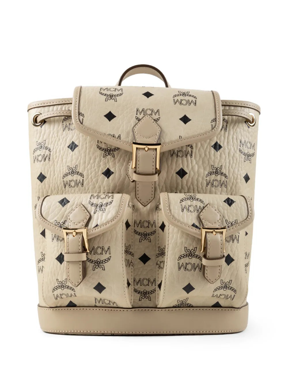Tan bag, front view
